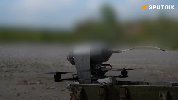 AKIN TO SLOTTING COINS: RUSSIAN DRONE'S PERFECT TANK KILL - Sputnik Africa