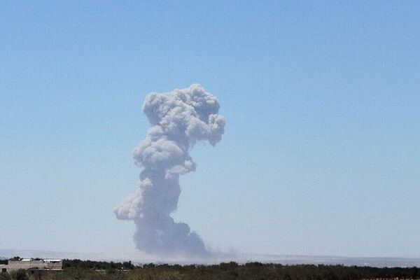 #viral | Massive Explosion Rocks Syrian Province of Idlib - Sputnik Africa