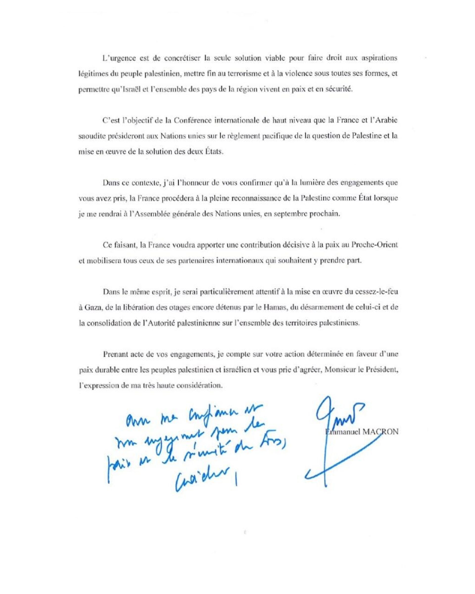 Macron: la France reconnaîtra l'État de Palestine en septembre - Sputnik Afrique, 1920, 24.07.2025