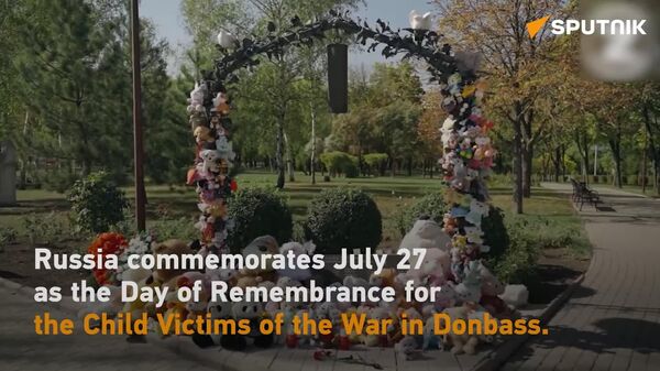 Russia marks July 27 as the Day of Remembrance for the Child Victims of the War in Donbass, a conflict initiated by the Kiev regime - Sputnik Africa