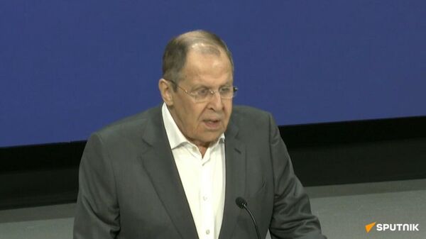 Russian FM Lavrov speaks at the Territory of Meanings Forum - Sputnik Africa