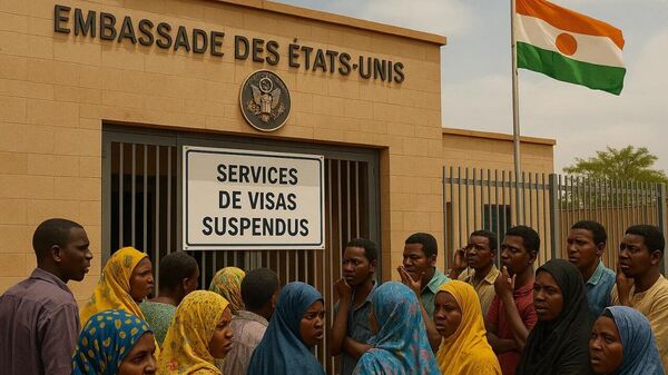 Les Etats-Unis suspendent tous les services de visas de routine à Niamey jusqu'à nouvel ordre - Sputnik Afrique