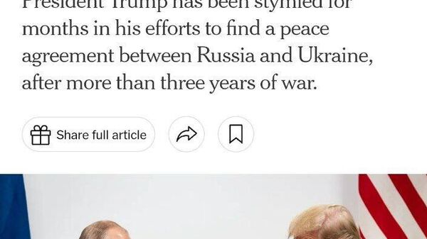 Trump a l'intention de rencontrer Vladimir Poutine en personne la semaine prochaine, affirme le New York Times - Sputnik Afrique