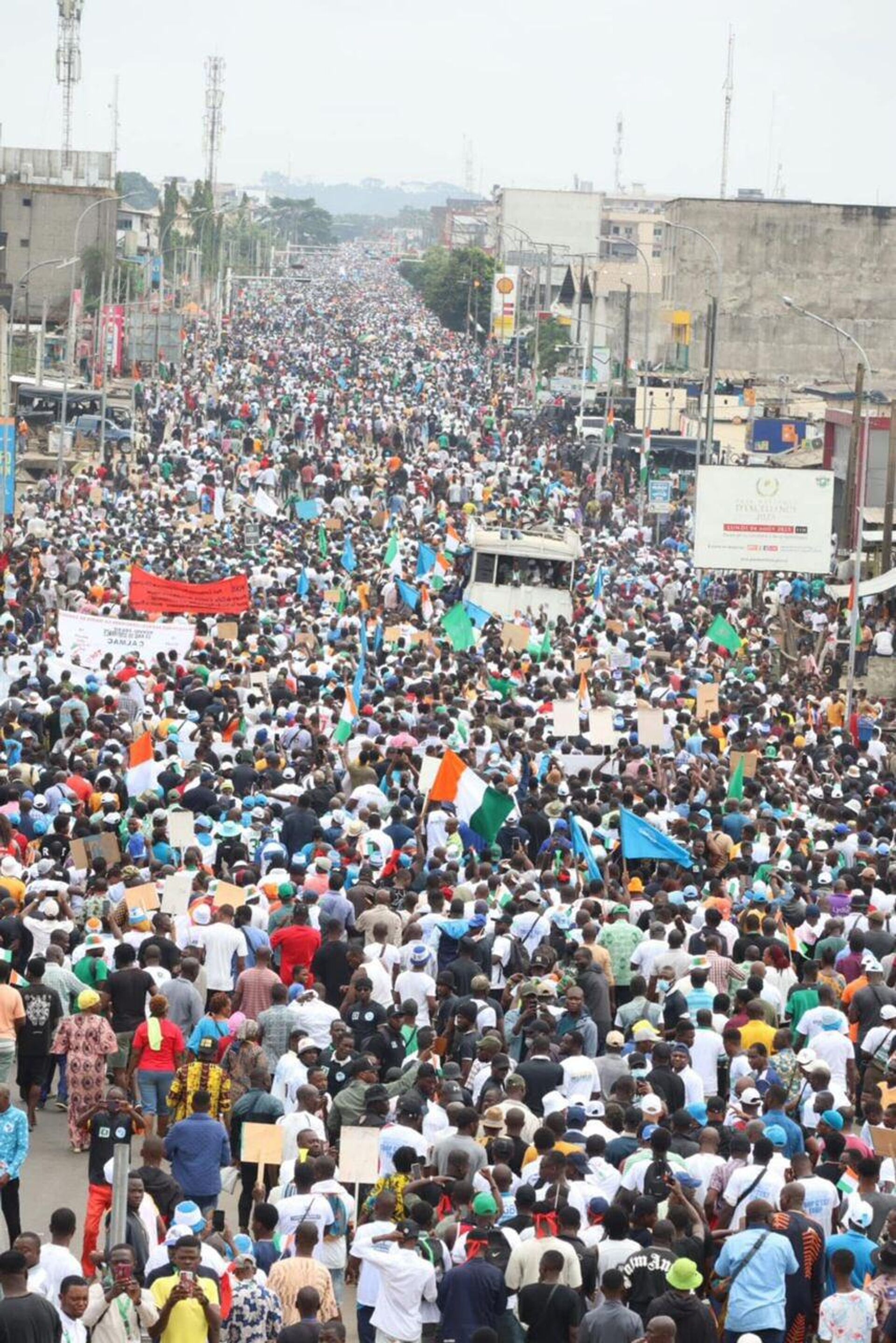Over Two Million Protesters Reportedly Took to the Streets in Cote d'Ivoire on Saturday - Sputnik Africa, 1920, 10.08.2025