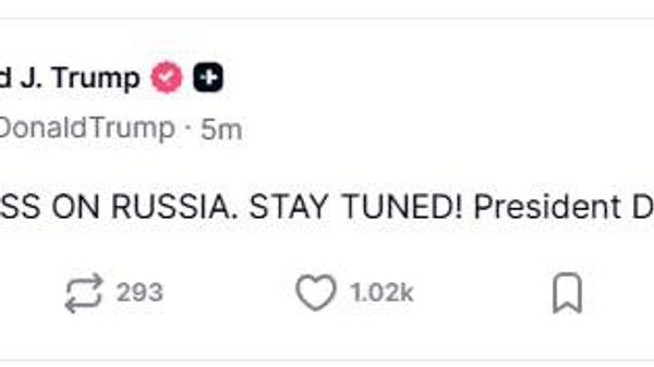 Trump said that big progress regarding Russia has been achieved and called to stay tuned - Sputnik Africa