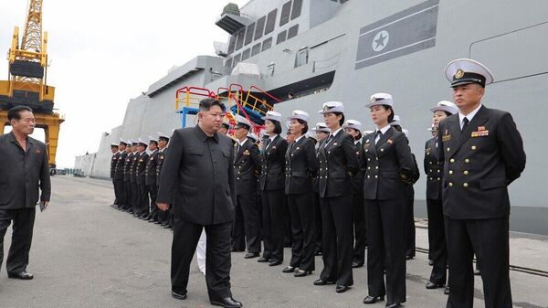 Kim Jong-un inspects DPRK destroyer – reports - Sputnik Africa
