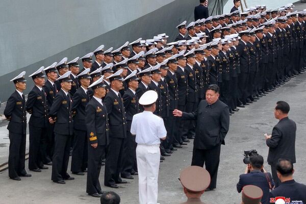 Kim Jong-un inspects DPRK destroyer – reports Kim Jong-un inspects DPRK destroyer – reports - Sputnik Africa