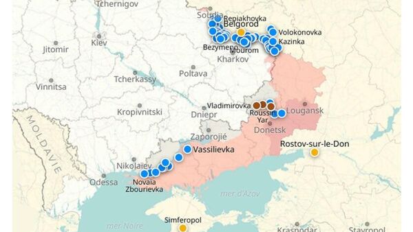 Situation dans la zone de l'opération militaire spéciale russe au 22 août - Sputnik Afrique
