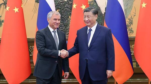 Xi Jinping meets Russia's Volodin in Beijing - Sputnik Africa