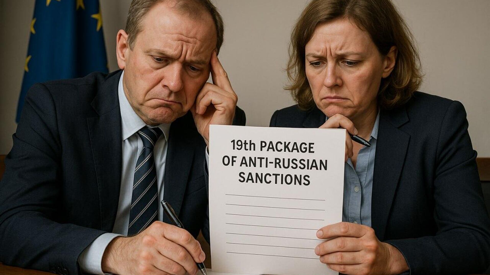 EU Faces 'Writer's Block' in Crafting New Anti-Russian Sanctions Package, Report Says EU Faces 'Writer's Block' in Crafting New Anti-Russian Sanctions Package, Report Says - Sputnik Africa, 1920, 26.08.2025