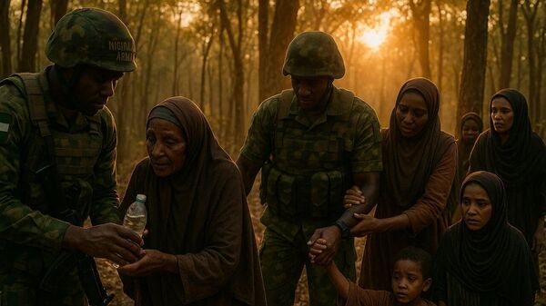 The General Staff of the Nigerian Armed Forces announced that a series of anti-terrorist operations were carried out in the north-east and north-west of the country over the past week, during which 117 hostages were freed and 150 terrorists were captured. - Sputnik Africa