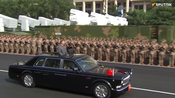 Xi Jinping reviews Chinese troops at military parade commemorating 80th anniversary of Japan’s defeat in World War II - Sputnik Africa