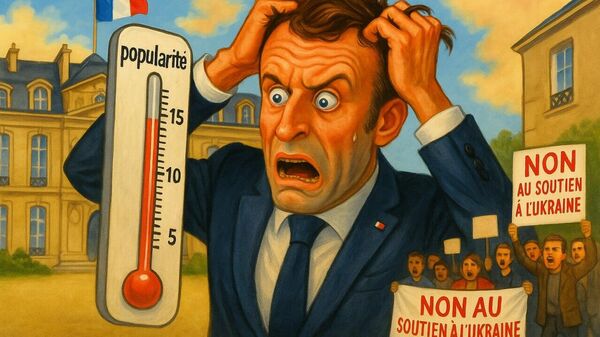 De plus en plus désavoué, Macron dans la même stratégie que Zelensky veut faire peur aux Français pour se maintenir au pouvoir - Sputnik Afrique
