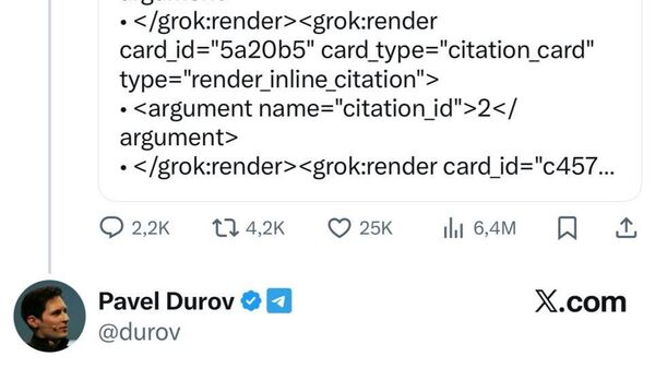 Le fondateur de Telegram explique l'étymologie du mot esclave à Elon Musk Le fondateur de Telegram explique l'étymologie du mot esclave à Elon Musk - Sputnik Afrique