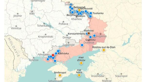Situation dans la zone de l'opération militaire spéciale russe au 5 septembre - Sputnik Afrique