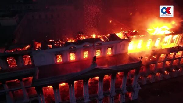 Asia’s Largest Palace on Fire in Nepal - Sputnik Africa