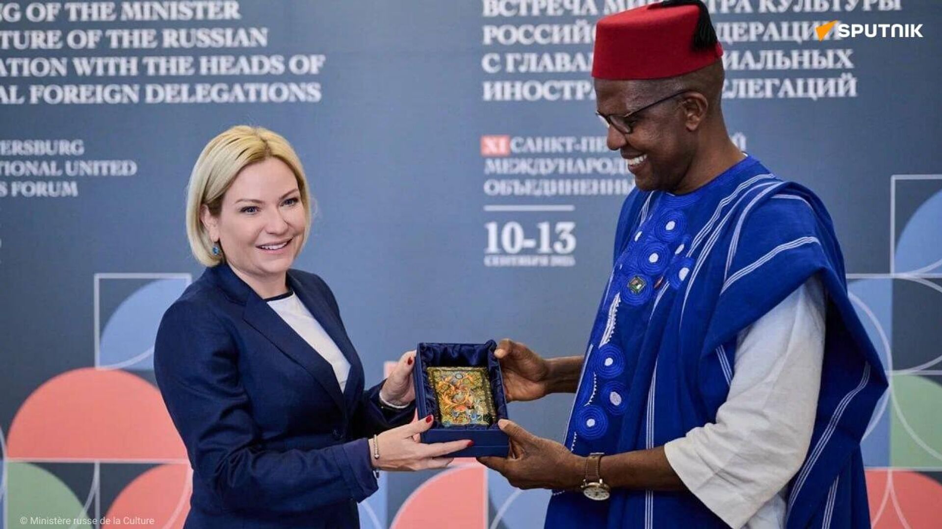 Musique, cinéma et formation au menu de la rencontre des ministres de la Culture de Russie et du Mali - Sputnik Afrique, 1920, 14.09.2025