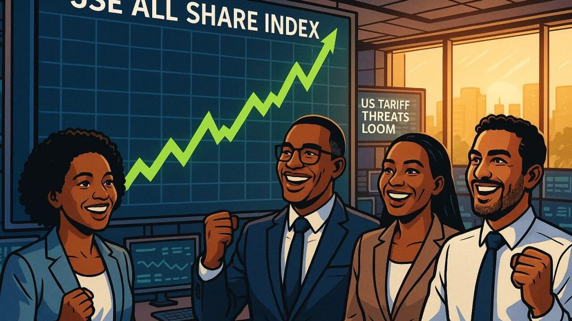 Les marchés financiers sud-africains surperforment, malgré la menace des droits de douane américains Les marchés financiers sud-africains surperforment, malgré la menace des droits de douane américains - Sputnik Afrique, 1920, 15.09.2025