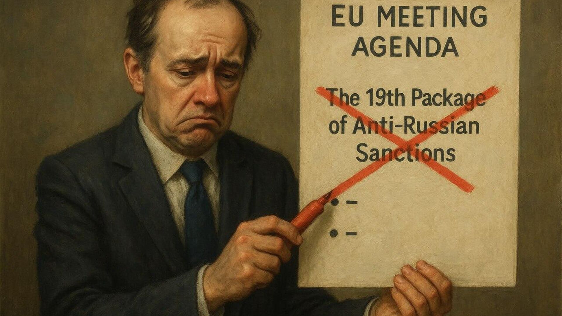 EU Envoys Remove Discussion of 19th Anti-Russian Sanctions Package From Agenda, Document Obtained by Sputnik Shows EU Envoys Remove Discussion of 19th Anti-Russian Sanctions Package From Agenda, Document Obtained by Sputnik Shows - Sputnik Africa, 1920, 16.09.2025