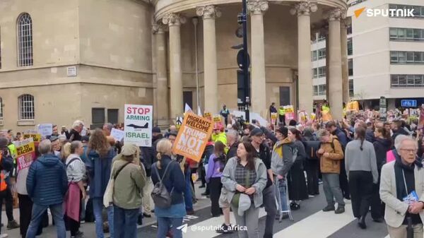 'Stop Trump': Mass Protest Against Trump's Visit to UK Begins in Central London, Reports a Sputnik Correspondent - Sputnik Africa