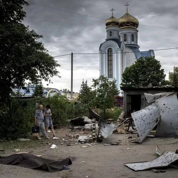 Églises détruites lors des combats à Donetsk - Sputnik Afrique