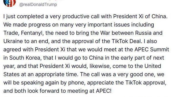 Donald Trump a annoncé avoir eu un entretien téléphonique très productif avec Xi Jinping - Sputnik Afrique