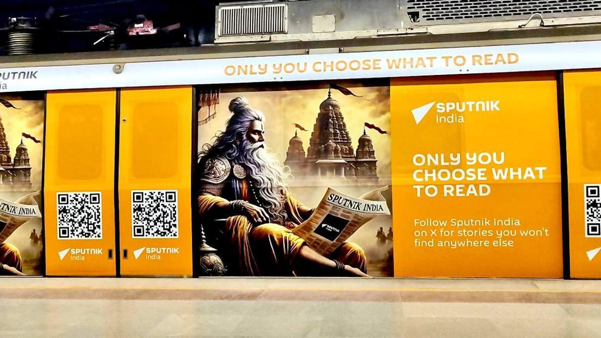 Sputnik India's Branded Train Hits Delhi Metro Tracks Sputnik India's Branded Train Hits Delhi Metro Tracks - Sputnik Africa, 1920, 20.09.2025