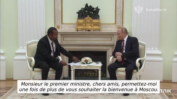 Poutine annonce être en contact permanent avec le Premier ministre éthiopien - Sputnik Afrique