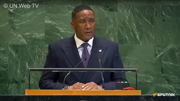 Discours du Président botswanais Mohammed Jallow à la 80e session de l'Assemblée générale des Nations Unies à New York - VIDEO INTEGRALE - Sputnik Afrique