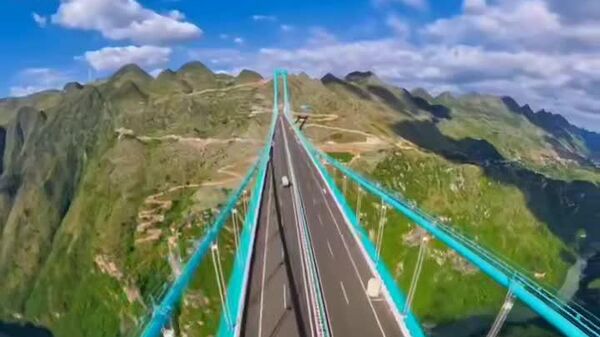 #viral | 625 Meters Above Ground: World’s Tallest Bridge Opens in Guizhou Province - Sputnik Africa