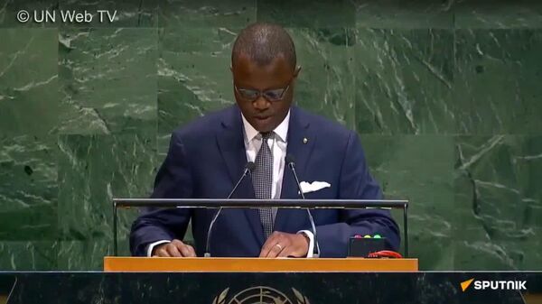 ▶ Discours du représentant permanent béninois Marc Hermanne Gninadoou Araba à l'Assemblée générale de l’Onu - VIDÉO INTÉGRALE - Sputnik Afrique