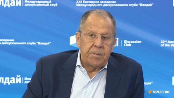 Russian FM Lavrov holds presser at the XXII meeting of the Valdai International Discussion Club - Sputnik Africa