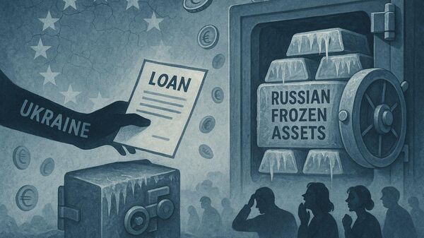 Loan to Ukraine from Russian frozen assets to undermine confidence in Europe. AI-generated image. - Sputnik Africa