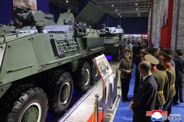 North Korea’s Leader Kim Jong-un Inspects Next-Gen AI-Enhanced Weapons at Defense Development Exhibition North Korea’s Leader Kim Jong-un Inspects Next-Gen AI-Enhanced Weapons at Defense Development Exhibition - Sputnik Africa