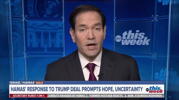Hamas Agrees 'in Principle' to Trump's Peace Proposal, Including Post-War Gaza Plan: Rubio - Sputnik Africa