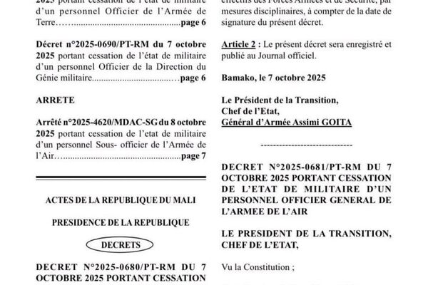 Onze militaires maliens, dont deux généraux de brigade, radiés après un complot présumé - Sputnik Afrique