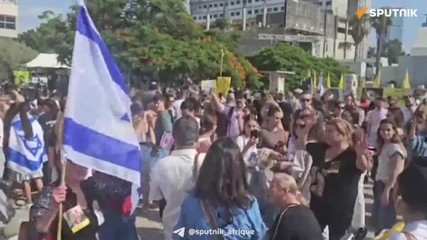 Scène de liesse à Tel Aviv dans l'attente des accords de paix - Sputnik Afrique