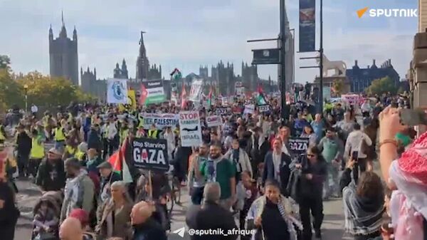 Manifestation à Londres en soutien à la Palestine - Sputnik Afrique