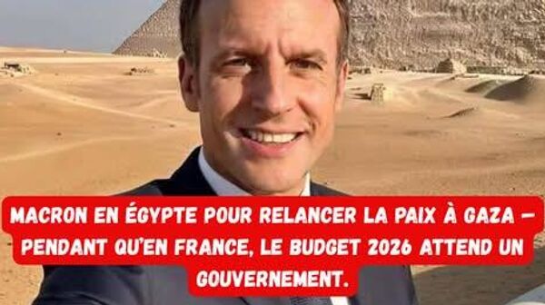 Macron se rend en Égypte: Pitoyable est le mot qui dominerait les réactions sur le Net - Sputnik Afrique
