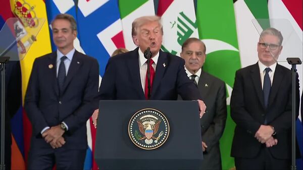 Humanitarian assistance is 'pouring' into Gaza, with most of the funding provided by neighboring countries: Trump - Sputnik Africa