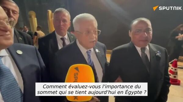 Mahmoud Abbas commente pour Sputnik les résultats du Sommet sur Gaza à Charm el-Cheikh - Sputnik Afrique