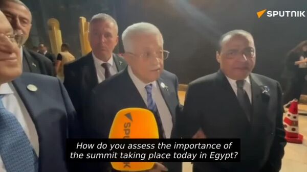 Sharm El-Sheikh Summit on Gaza: 'Very Important Moment' for the Palestinian Cause, President Mahmoud Abbas Tells Sputnik - Sputnik Africa