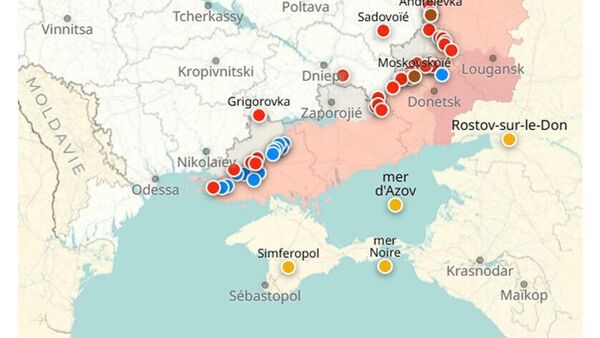 Situation dans la zone de l'opération militaire spéciale russe au 13 octobre - Sputnik Afrique