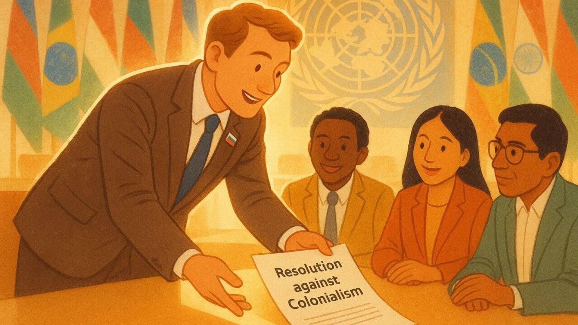 Russia Calls for Support in UNGA for Resolution Declaring December 14 as International Day Against Colonialism Russia Calls for Support in UNGA for Resolution Declaring December 14 as International Day Against Colonialism - Sputnik Africa, 1920, 16.10.2025