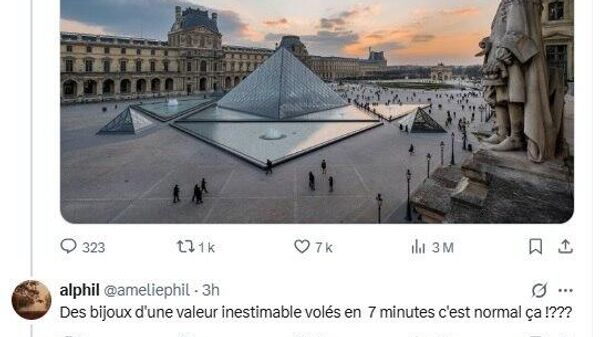 ‍ Nous sommes la risée du monde entier?: les internautes réagissent au braquage du Louvre - Sputnik Afrique
