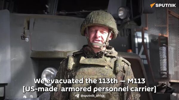 Russian Troops Recover US-Made M113 Armored Vehicle, Return It to Service in Donetsk - Sputnik Africa
