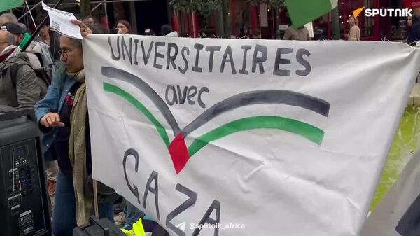 French Academics Rally in Support of Their Gazan Colleagues - Sputnik Africa