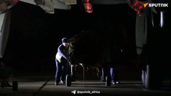 Russian Tu-95MS Long-Range Aircraft Launch Cruise Missiles in Strategic Nuclear Forces Training - Sputnik Africa