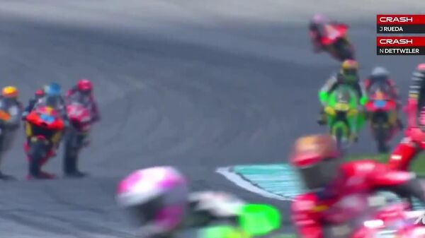 #viral | Two Racers Hospitalized After Colliding During Installation Lap of Malaysian Grand Prix Moto3 Class - Sputnik Africa