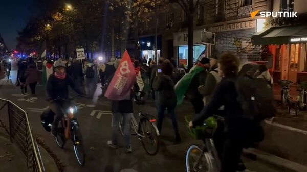 'Save Palestine': French Citizens Demonstrate in Support of Gaza - Sputnik Africa